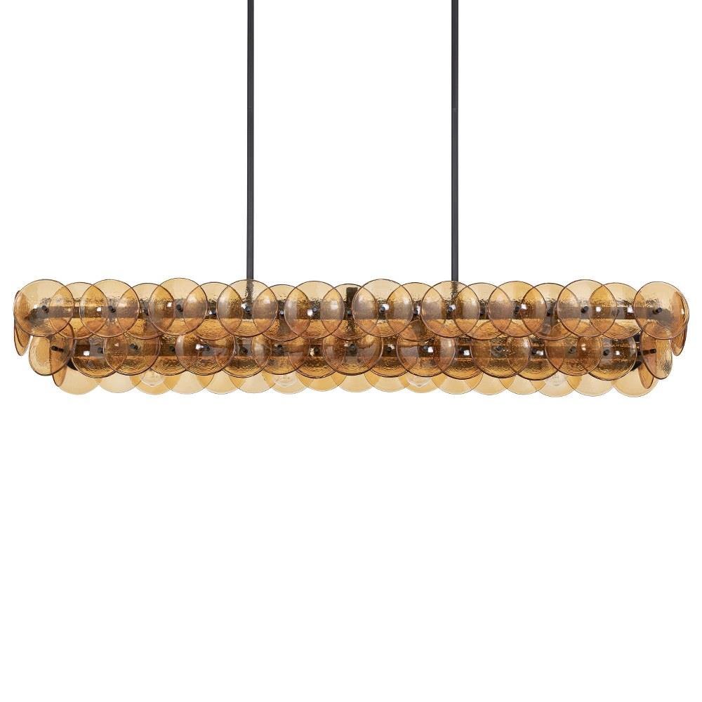 【JM】　SUNSET CLIMAX Cell 01 Loren 5 Light Discs Linear Chandelier by Maxim - 21826 - MaximLight