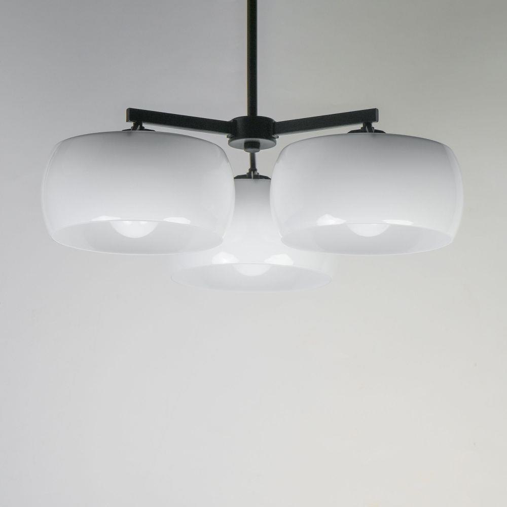 Glazed 3 Light Chandelier 8.25 Inch Tall and 26 Inch Wide by Maxim