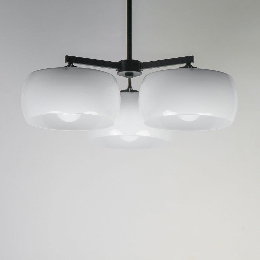 Glazed 3 Light Chandelier 8.25 Inch Tall and 26 Inch Wide by Maxim