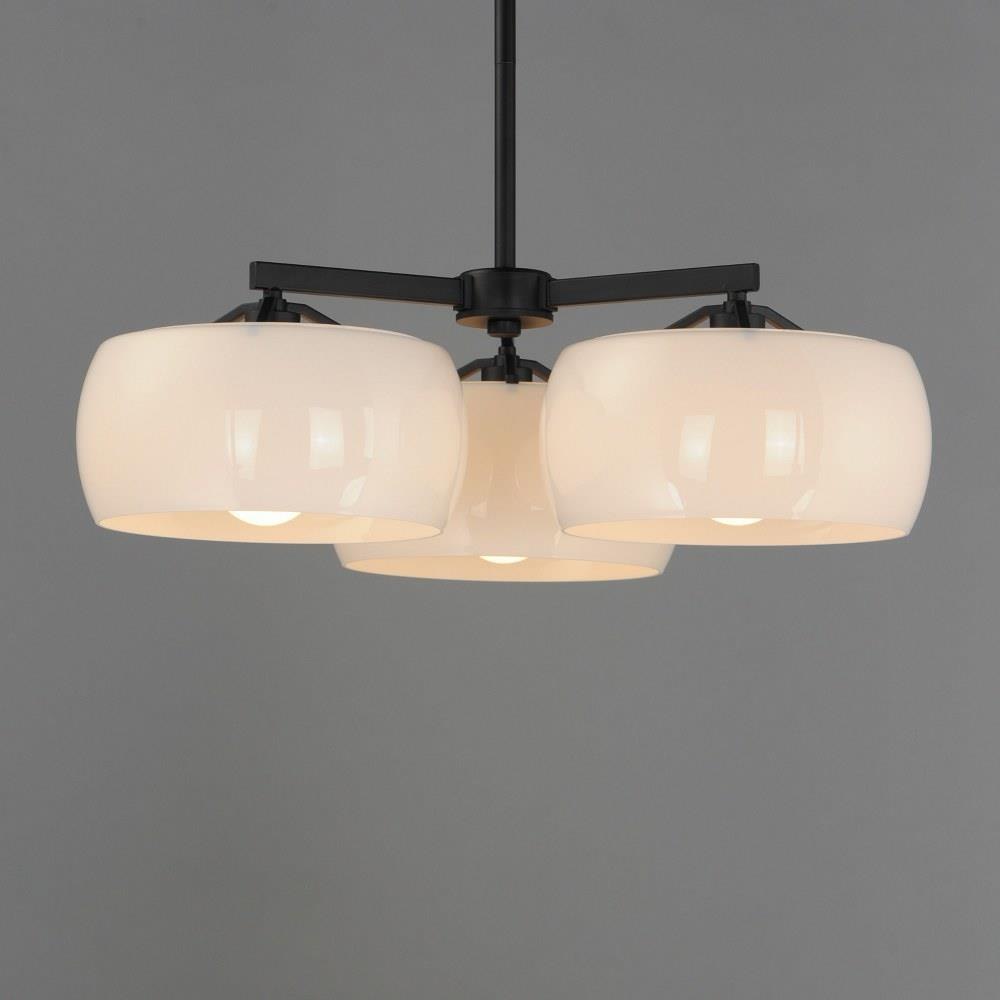Glazed 3 Light Chandelier 8.25 Inch Tall and 26 Inch Wide by Maxim