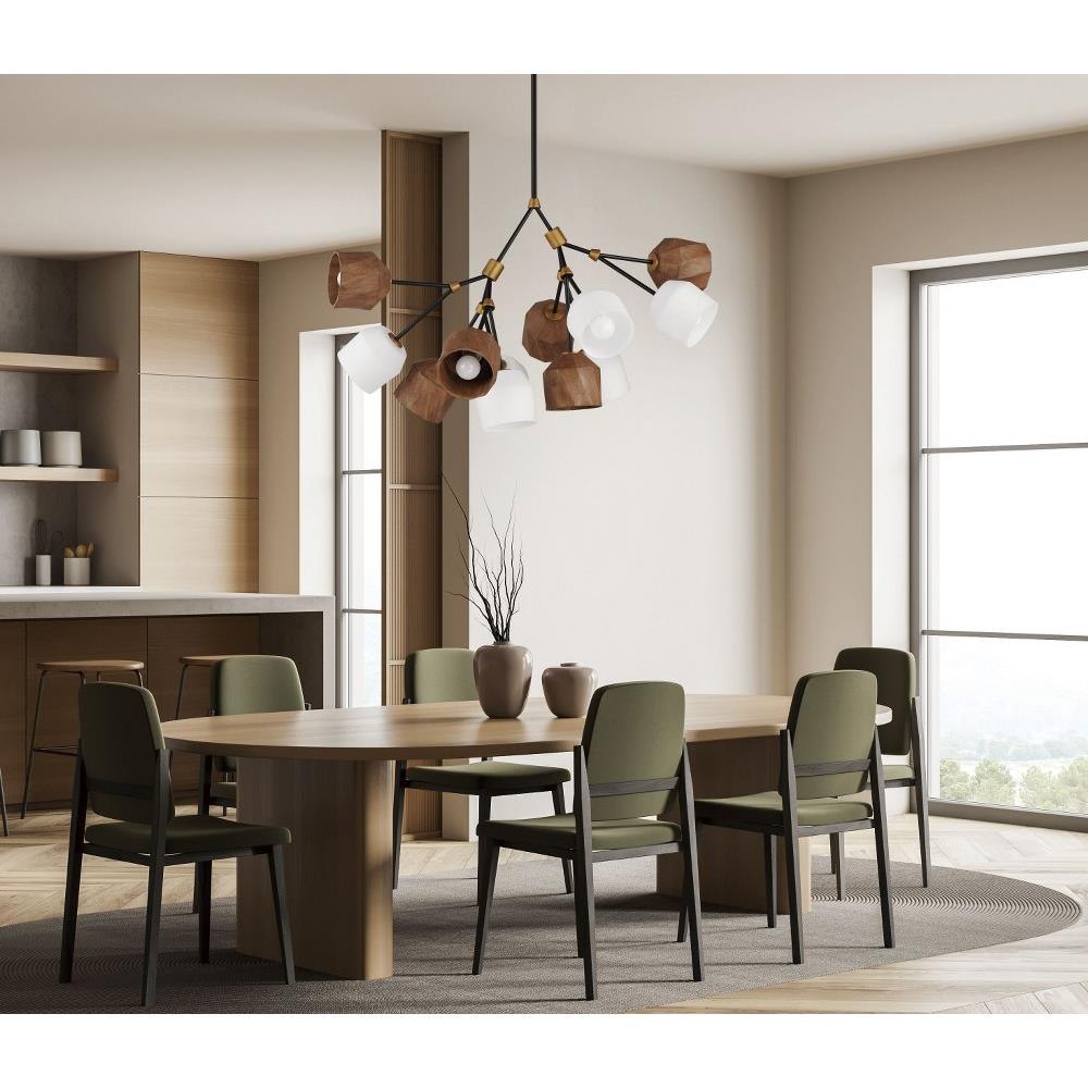 Akimbo 72W 12 LED Light Oversized Pendant by Maxim - 28278DBZAB