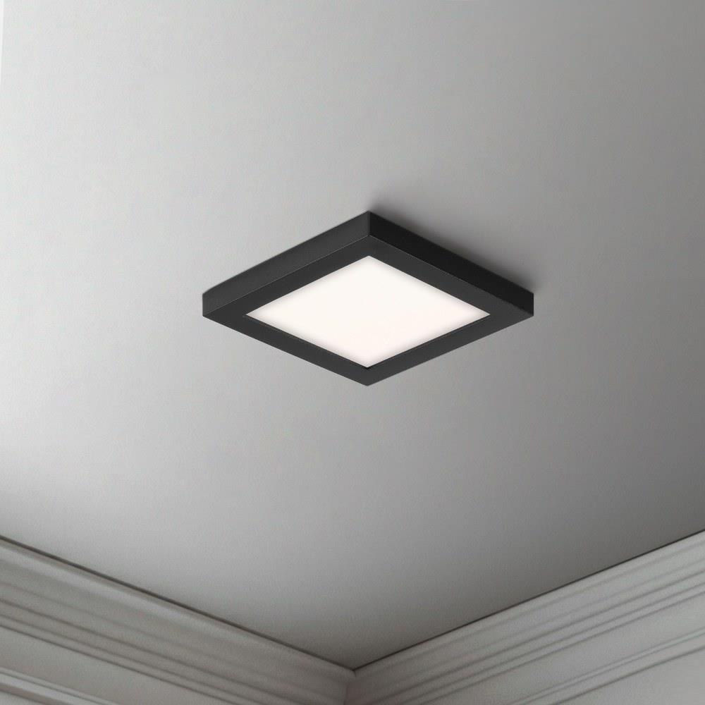 Chip 5 Inch 12W 1 LED Square Flush Mount by Maxim - 57695WTBK