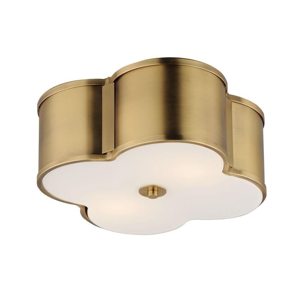 Lucy　0710 Clover 2 Light 14 Inch Wide Flush Mount by Maxim - 12247WT