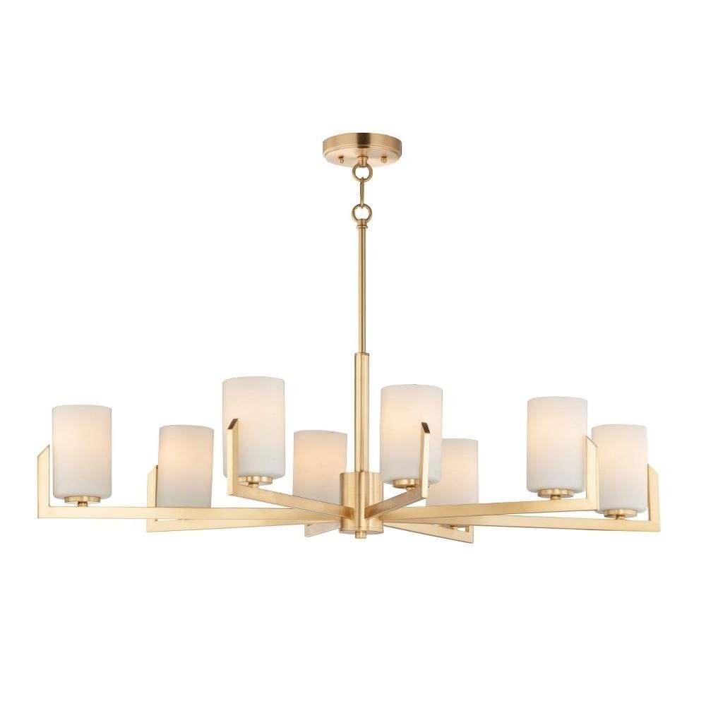 Dart 8 Light Large Chandelier by Maxim 21288SWSN - 21288SW